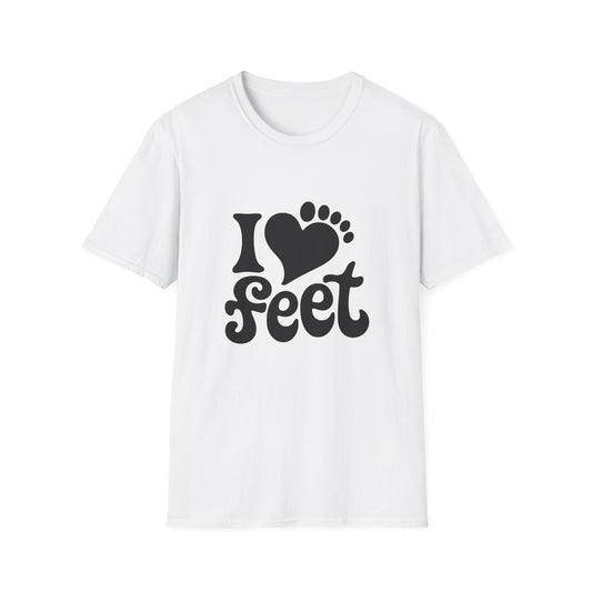 I <3 Feet - Retro Groovy Graphic Tee