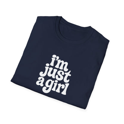 I'm Just a Girl - Retro Groovy Graphic Tee