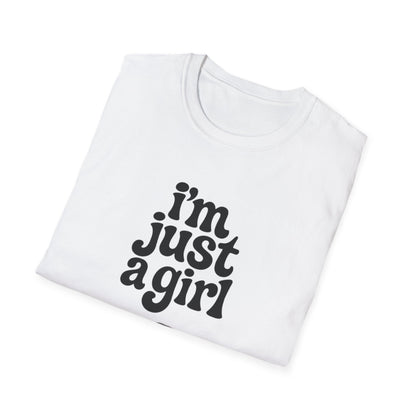 I'm Just a Girl - Retro Groovy Graphic Tee