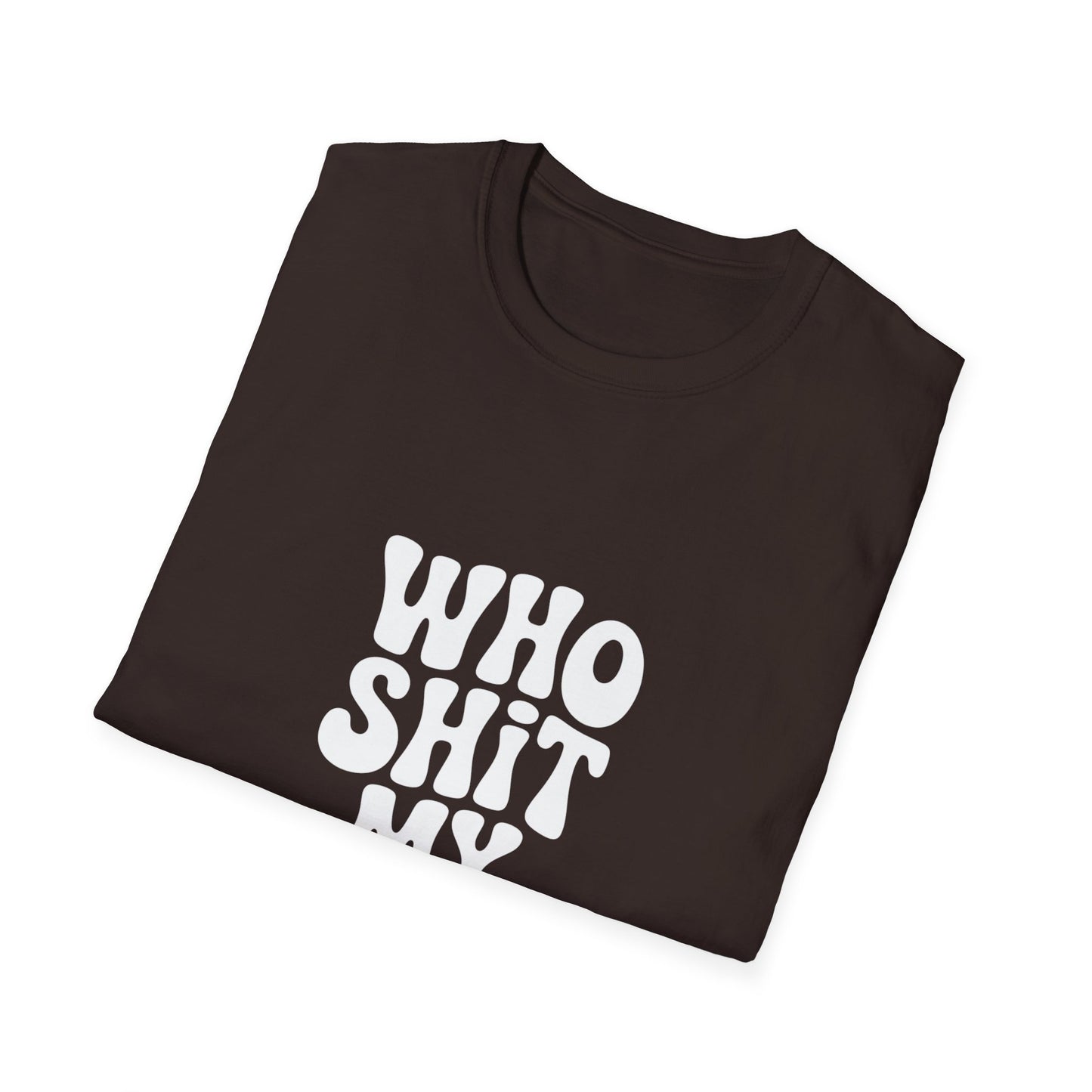 who shit my pants - Retro Groovy Graphic Tee