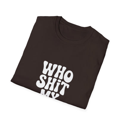 who shit my pants - Retro Groovy Graphic Tee