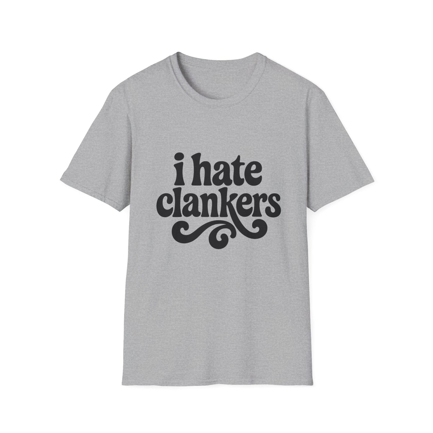 I Hate Clankers - Retro Groovy Graphic Tee