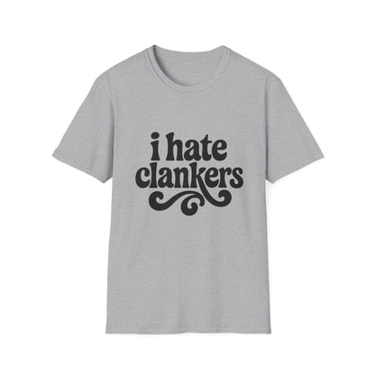 I Hate Clankers - Retro Groovy Graphic Tee