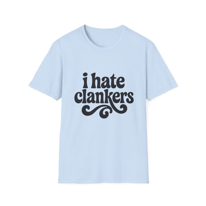 I Hate Clankers - Retro Groovy Graphic Tee