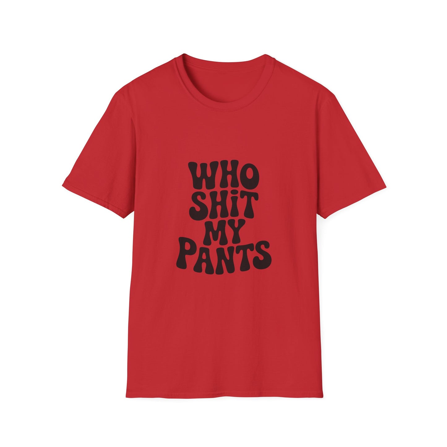who shit my pants - Retro Groovy Graphic Tee