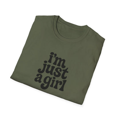 I'm Just a Girl - Retro Groovy Graphic Tee