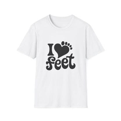 I <3 Feet - Retro Groovy Graphic Tee
