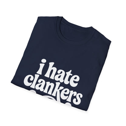 I Hate Clankers - Retro Groovy Graphic Tee