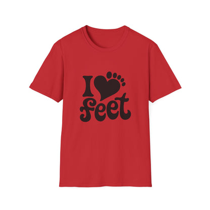 I <3 Feet - Retro Groovy Graphic Tee