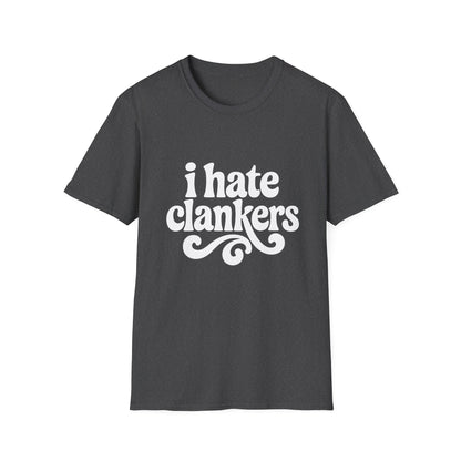 I Hate Clankers - Retro Groovy Graphic Tee