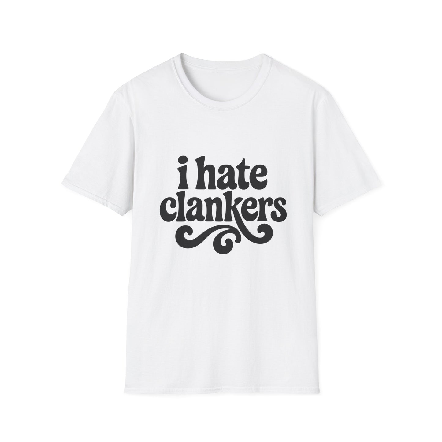 I Hate Clankers - Retro Groovy Graphic Tee