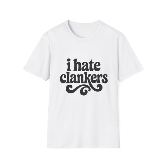 I Hate Clankers - Retro Groovy Graphic Tee
