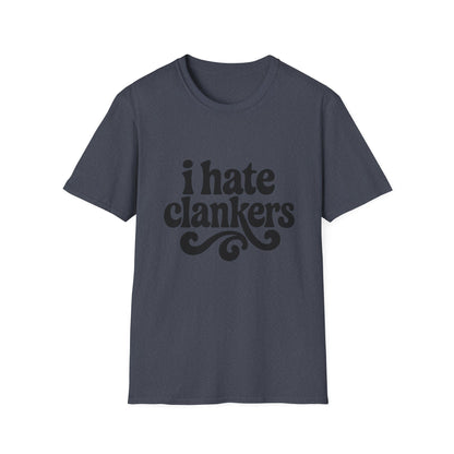 I Hate Clankers - Retro Groovy Graphic Tee