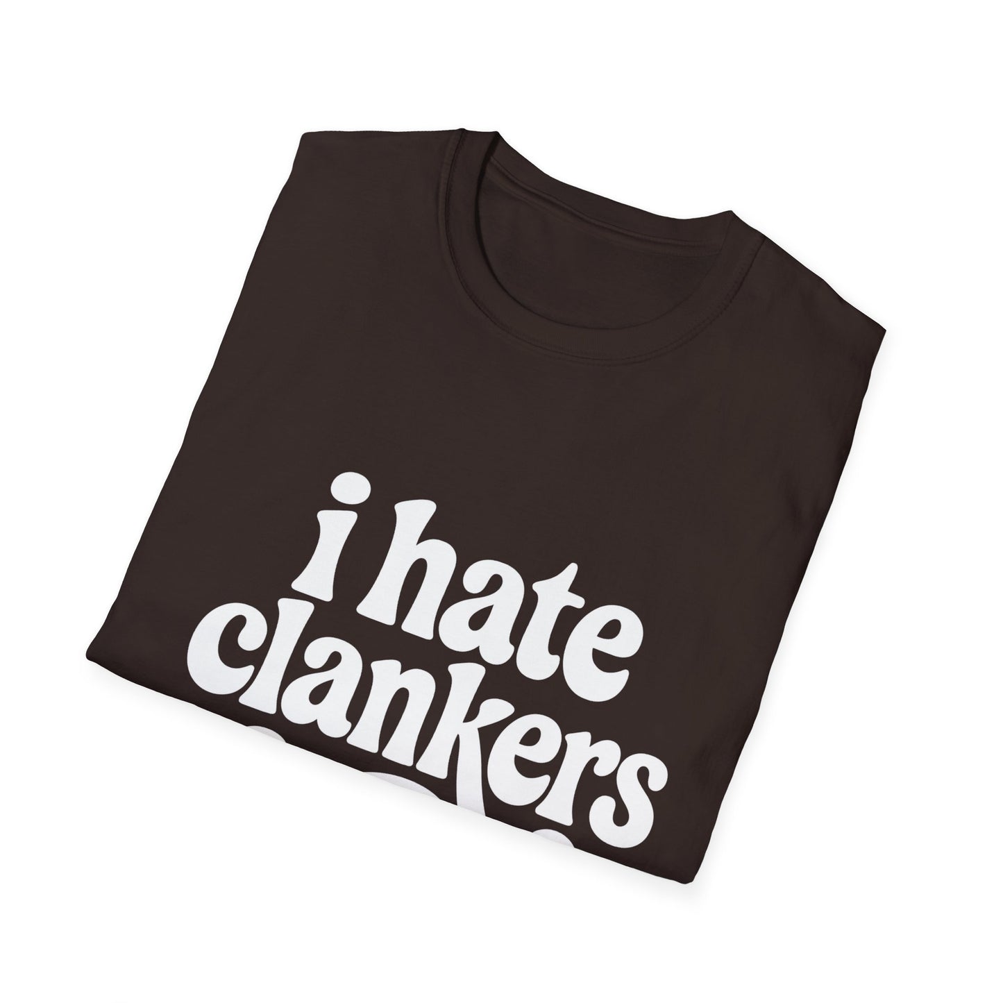 I Hate Clankers - Retro Groovy Graphic Tee