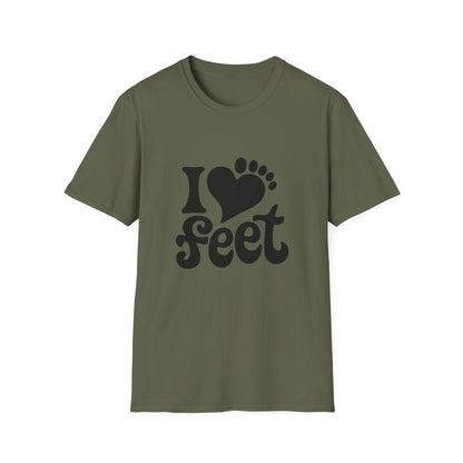 I <3 Feet - Retro Groovy Graphic Tee