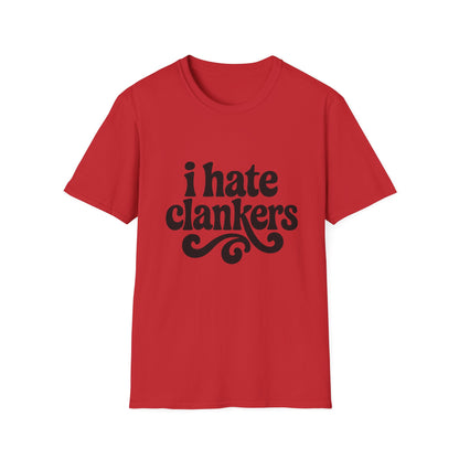I Hate Clankers - Retro Groovy Graphic Tee