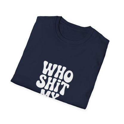 who shit my pants - Retro Groovy Graphic Tee