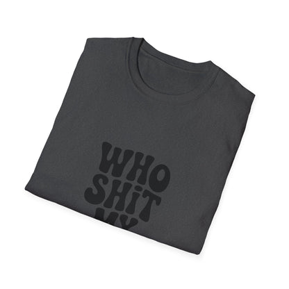 who shit my pants - Retro Groovy Graphic Tee