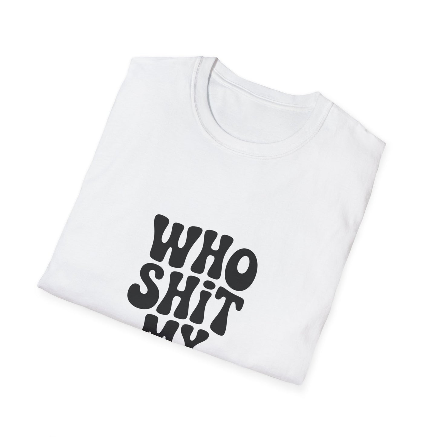 who shit my pants - Retro Groovy Graphic Tee