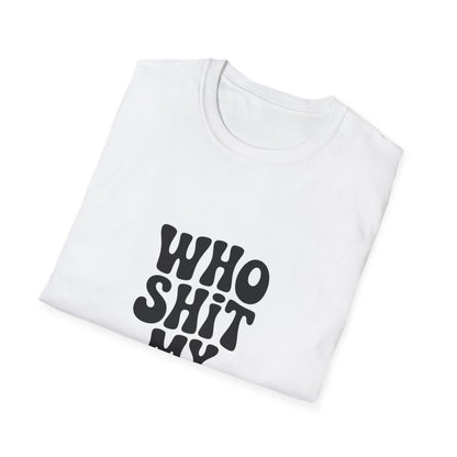 who shit my pants - Retro Groovy Graphic Tee