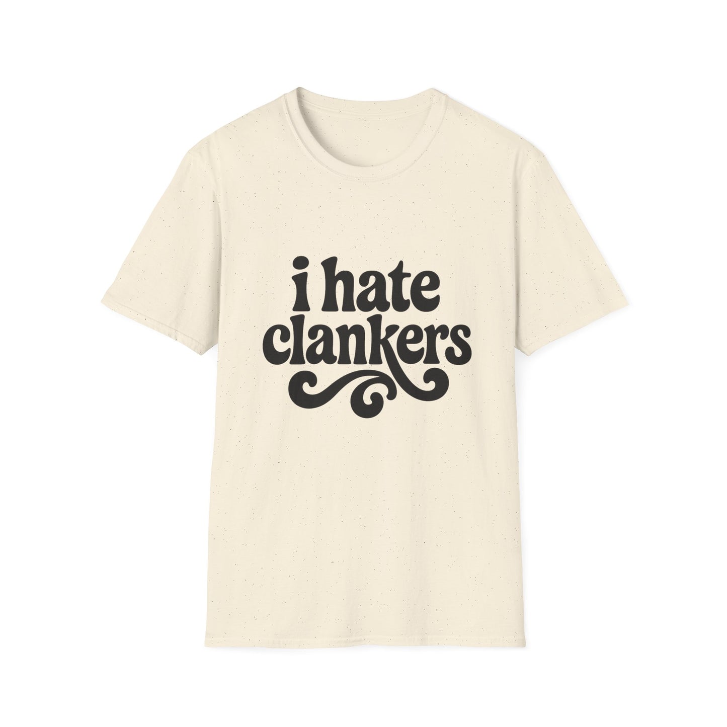 I Hate Clankers - Retro Groovy Graphic Tee