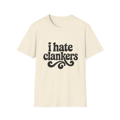 I Hate Clankers - Retro Groovy Graphic Tee