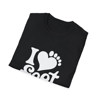 I <3 Feet - Retro Groovy Graphic Tee