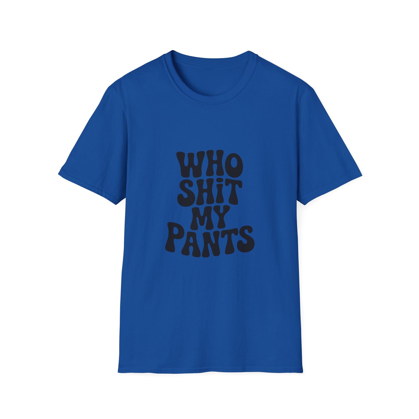 who shit my pants - Retro Groovy Graphic Tee