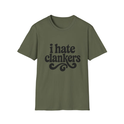 I Hate Clankers - Retro Groovy Graphic Tee