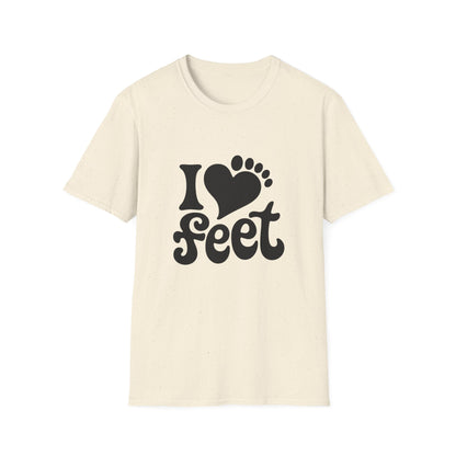 I <3 Feet - Retro Groovy Graphic Tee