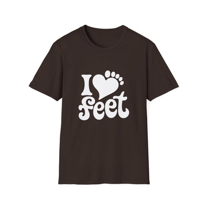 I <3 Feet - Retro Groovy Graphic Tee