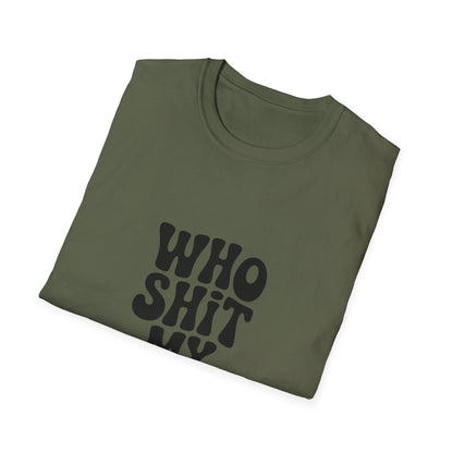 who shit my pants - Retro Groovy Graphic Tee