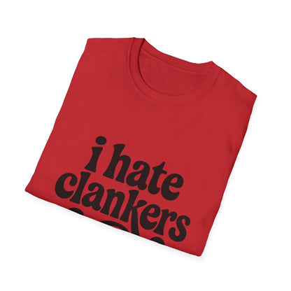 I Hate Clankers - Retro Groovy Graphic Tee
