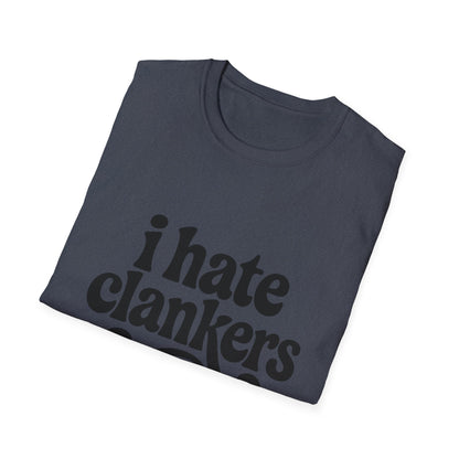 I Hate Clankers - Retro Groovy Graphic Tee