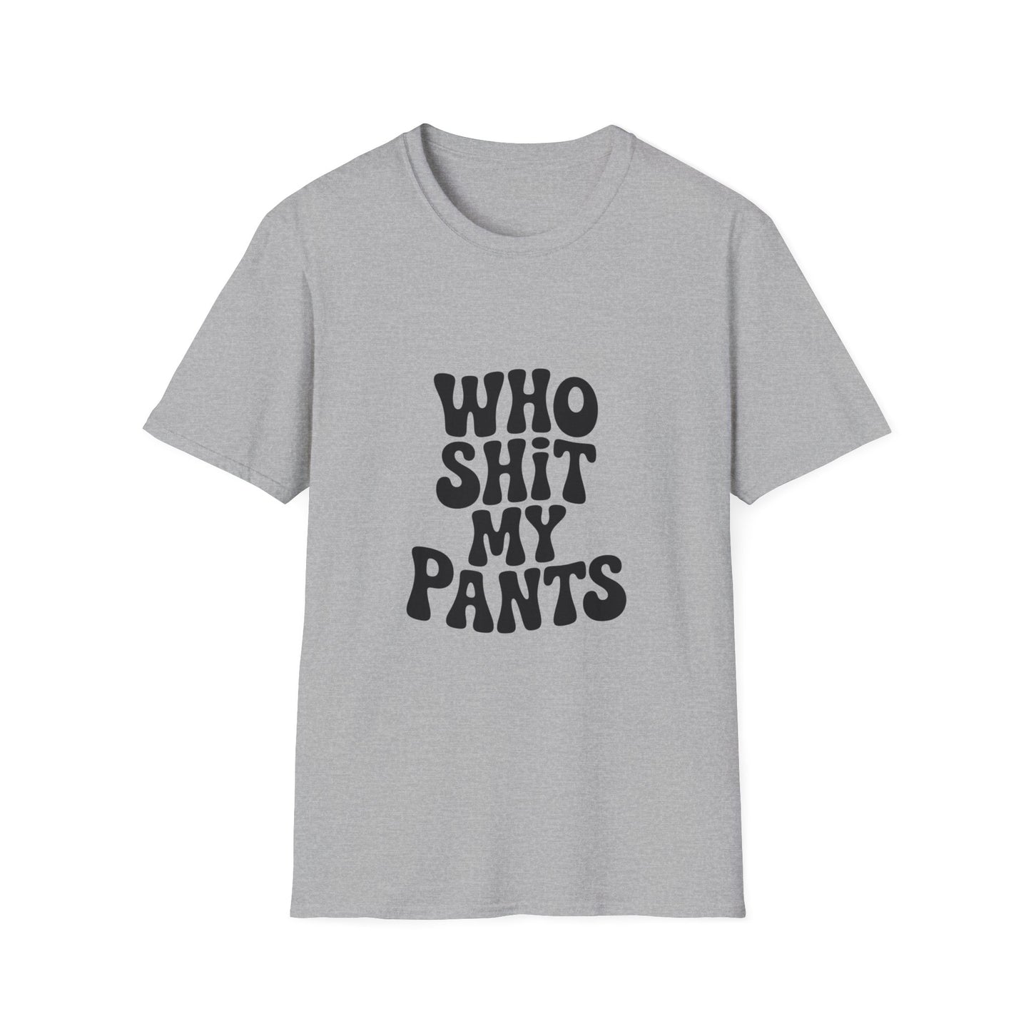 who shit my pants - Retro Groovy Graphic Tee
