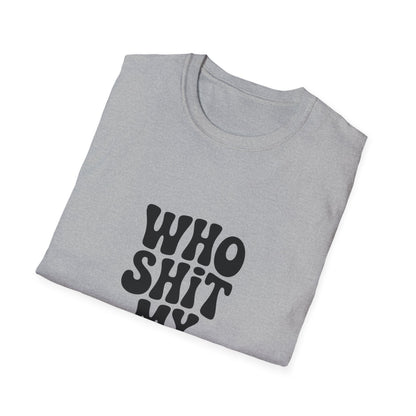 who shit my pants - Retro Groovy Graphic Tee