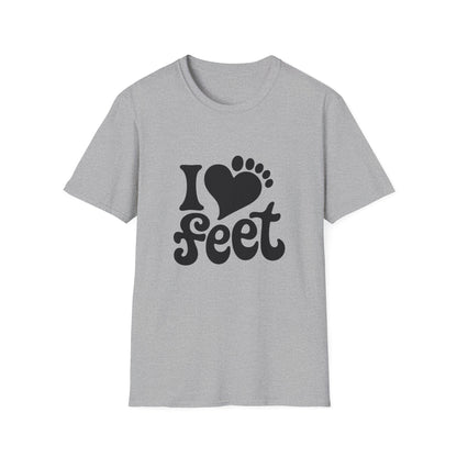I <3 Feet - Retro Groovy Graphic Tee