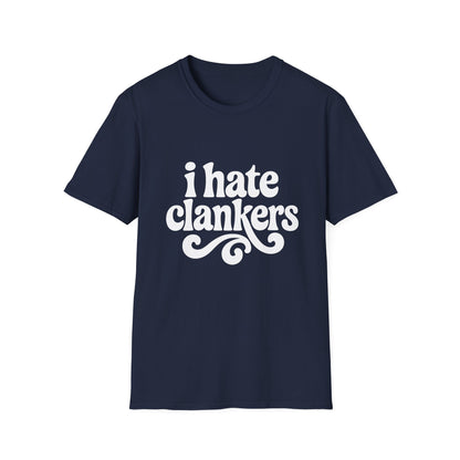 I Hate Clankers - Retro Groovy Graphic Tee