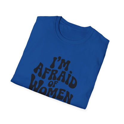 I'm Afraid of Women - Retro Groovy Graphic Tee
