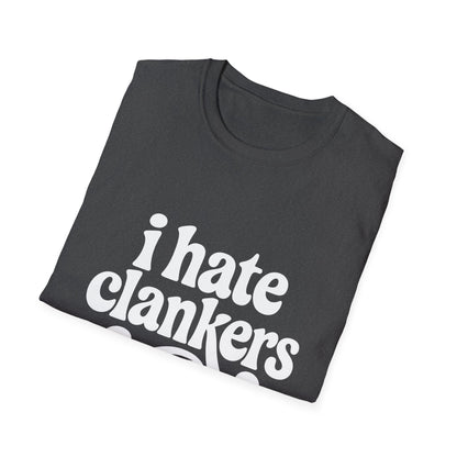 I Hate Clankers - Retro Groovy Graphic Tee