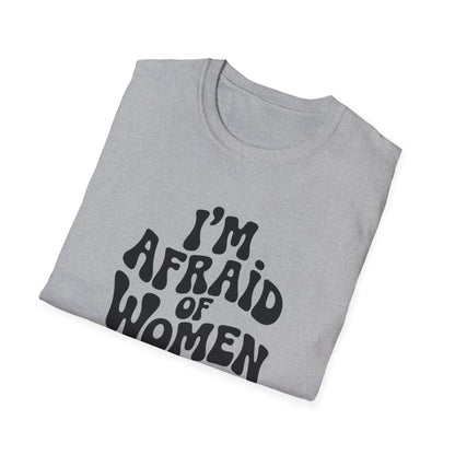 I'm Afraid of Women - Retro Groovy Graphic Tee