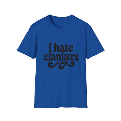 I Hate Clankers - Retro Groovy Graphic Tee