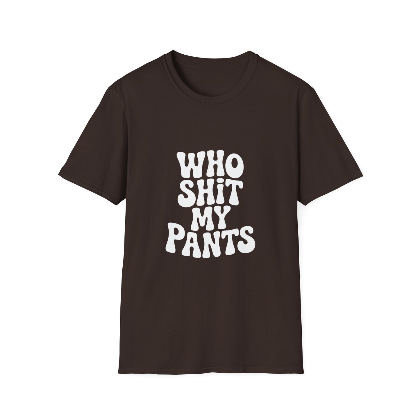 who shit my pants - Retro Groovy Graphic Tee