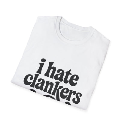 I Hate Clankers - Retro Groovy Graphic Tee