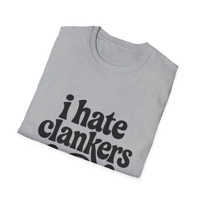 I Hate Clankers - Retro Groovy Graphic Tee