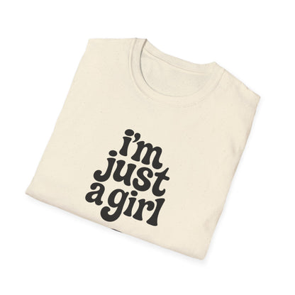 I'm Just a Girl - Retro Groovy Graphic Tee