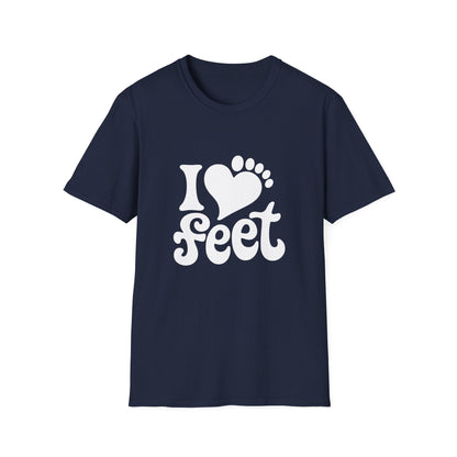 I <3 Feet - Retro Groovy Graphic Tee